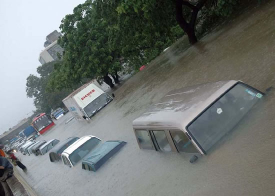 People left their cars to drown