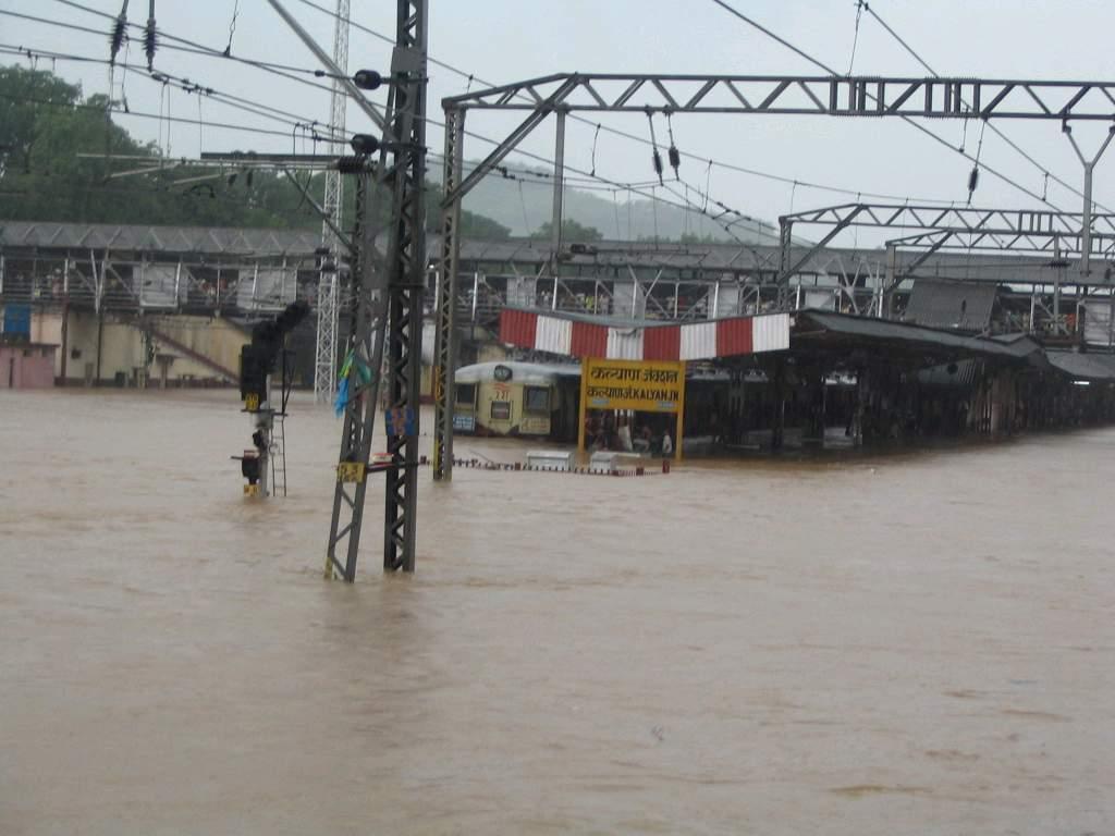 Submerged railway station