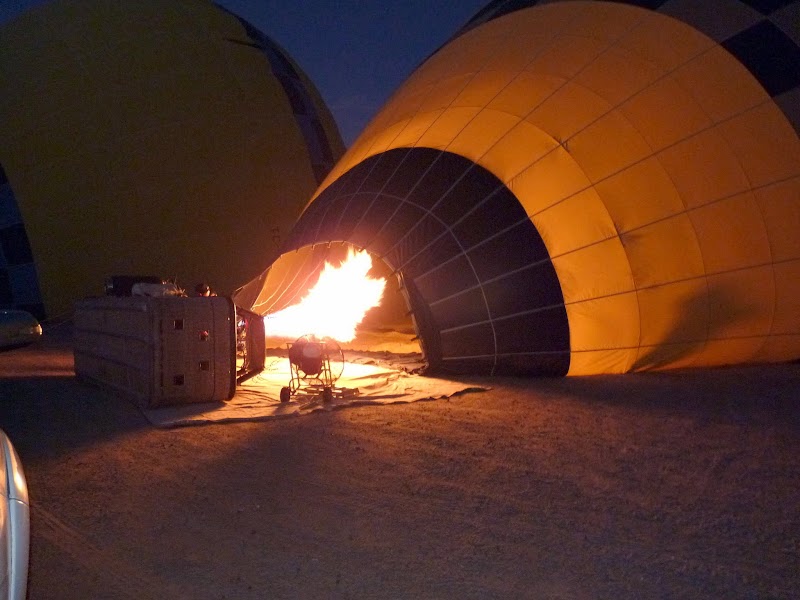 Balloons being readied