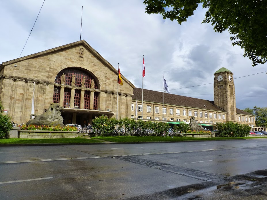 German railway station in Basel